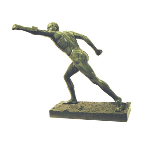 GLADIADOR BORGHESE (2009). Bronce, 455 x 275 x 465 mm